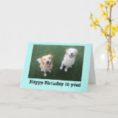 Goldene Rückgabe Geburtstagskarte Karte (Gelbe Blume)