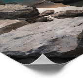 Goldene Ruhe am Moraine Lake Poster (Ecke)
