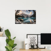 Goldene Ruhe am Moraine Lake Poster (Heimbüro)