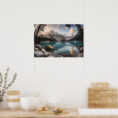 Goldene Ruhe am Moraine Lake Poster (Küche)
