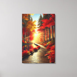 Goldene Ruhe: Eine Leinwand aus dem Herbst