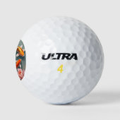"Goldene Ruhe gefunden" Golfball (Logo)