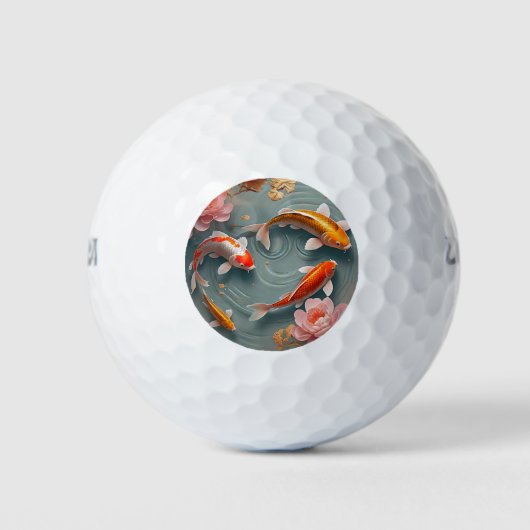 "Goldene Ruhe gefunden" Golfball (Vorderseite)