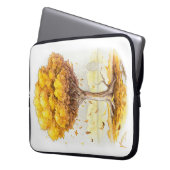 Goldene Ruhe Laptopschutzhülle (Vorderseite Links)