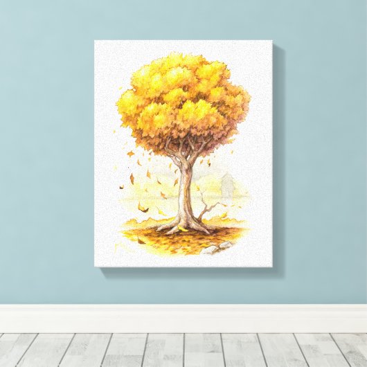 Goldene Ruhe Leinwanddruck (Insitu (Holzboden))