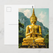 Goldene Ruhe Postkarte (Vorne/Hinten)