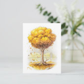 Goldene Ruhe Postkarte (Stehend Vorderseite)