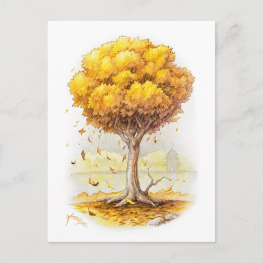 Goldene Ruhe Postkarte (Vorderseite)