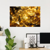 Goldene Runenmünzen Poster (Heimbüro)