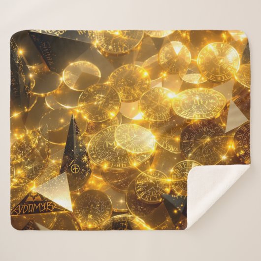 Goldene Runenmünzen Sherpadecke (Vorderseite (Horizontal))