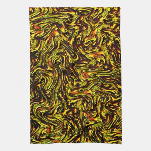 Goldene rustikale Textur mit dunklen Linien und or Geschirrtuch (Vertikal)