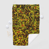 Goldene rustikale Textur mit dunklen Linien und or Golfhandtuch (Insitu)