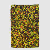 Goldene rustikale Textur mit dunklen Linien und or Golfhandtuch (Vorderseite)