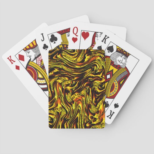 Goldene rustikale Textur mit dunklen Linien und or Spielkarten (Rückseite)