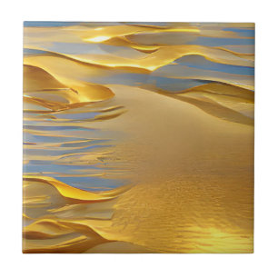 Goldene Sandgrafik Fliese