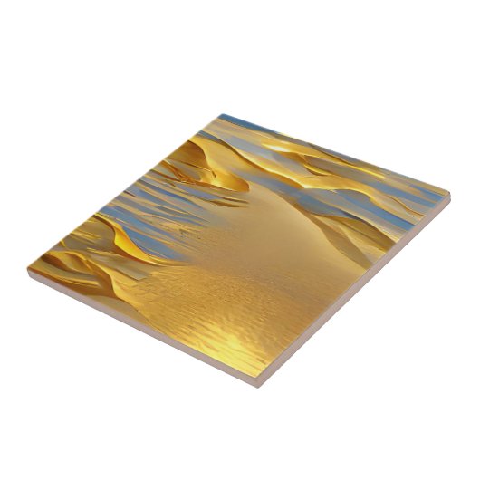 Goldene Sandgrafik Fliese (Seite)