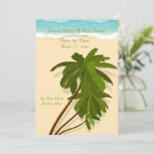 Goldene Sands Einladung (Stehend Vorderseite)