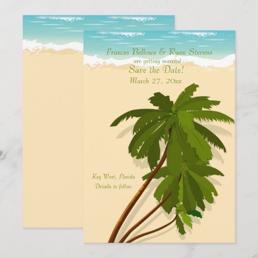 Goldene Sands Einladung (Vorne/Hinten)