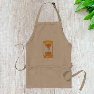 Goldene Sanduhr mit Sandfluss Schürze
