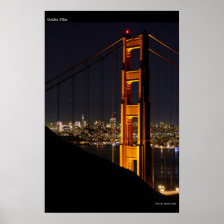 Goldene Säule Poster