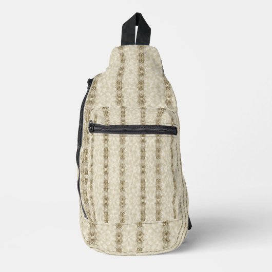 Goldene Säulen Crossbody Bag (Vorderseite)
