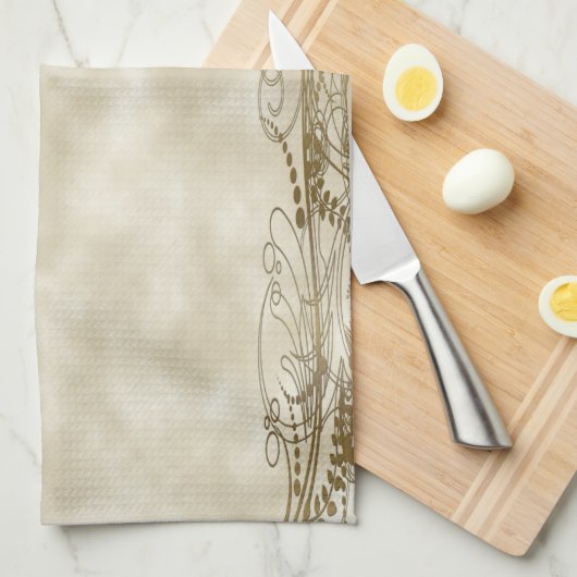 Goldene Säulen Handtuch (Viertel Falte)