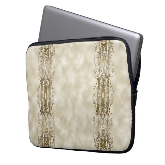 Goldene Säulen Laptopschutzhülle (Vorderseite Links)