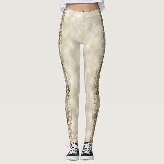 Goldene Säulen Leggings (Vorderseite)