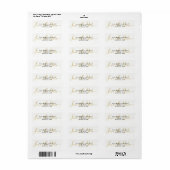 Goldene Save-the-Date-Skript-Hochzeitseinladung (Vorne)