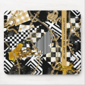Goldene Schachfiguren - Hey, was siehst du dir an? Mousepad (Vorne)