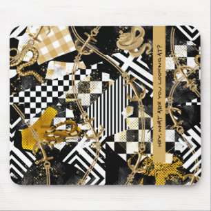 Goldene Schachschädel - Hey, was siehst du an Mousepad