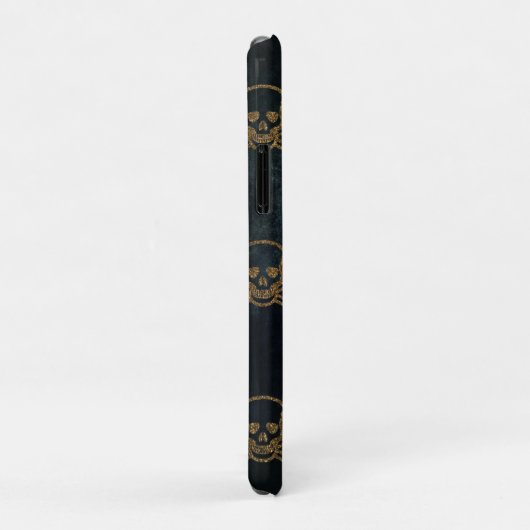 Goldene Schädel Case-Mate iPhone Hülle (Hinten/Rechts)