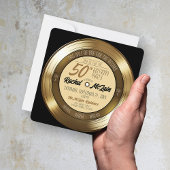 Goldene Schallplatte Retro 50. Geburtstagsparty Ei