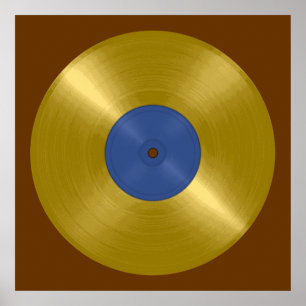Goldene Schallplatten-Album Poster