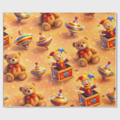 Goldene Schatzkiste Premium-Verpackung Geschenkpapier (Flach)