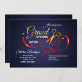 Goldene Schere - Einladung zur Eröffnung (Vorne/Hinten)