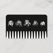 Goldene Schere und Kamm | Hair Stylist Visitenkarte (Rückseite)