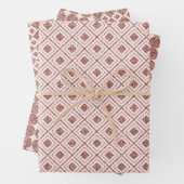 Goldene schimmernde Rose Geschenkpapier Set (Beispiel)