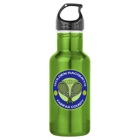 Goldene Schläger-Sport-Flasche Edelstahlflasche (Vorderseite)