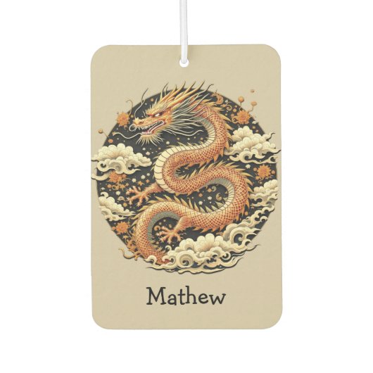 Goldene Schlange Autolufterfrischer (Vorderseite)