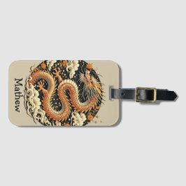 Goldene Schlange Gepäckanhänger