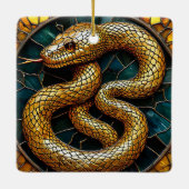 Goldene Schlange Keramikornament (Rückseite)