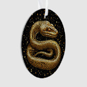 Goldene Schlange Ornament (Vorderseite)