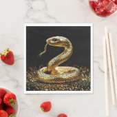 Goldene Schlange Serviette (Beispiel)