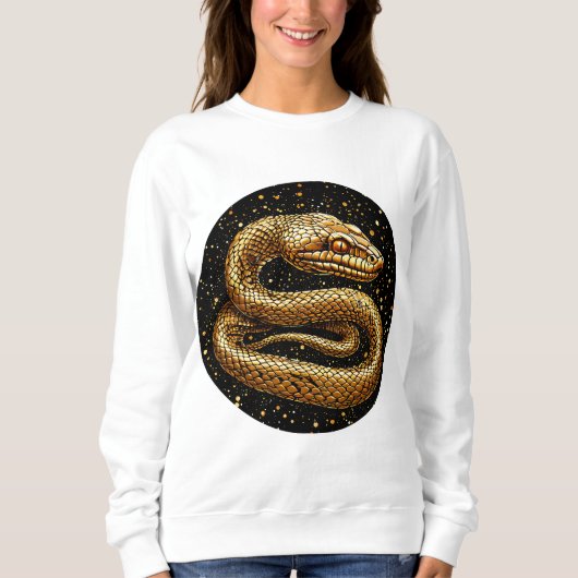 Goldene Schlange Sweatshirt (Vorderseite)