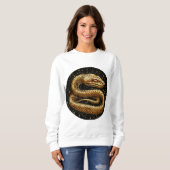 Goldene Schlange Sweatshirt (Vorne ganz)