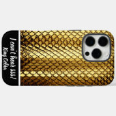 Goldene Schlangenfelle glitzern im Sonnenlicht Case-Mate iPhone Hülle (Rückseite (Horizontal))