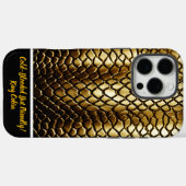 Goldene Schlangenfelle in natürlichem Licht Case-Mate iPhone Hülle (Rückseite (Horizontal))