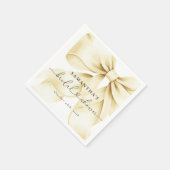 Goldene Schleifen-Hochzeitspapier-Servietten Serviette (Ecke)