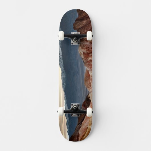 Goldene Schlucht am Sonnenuntergang Skateboard (Vorderseite)